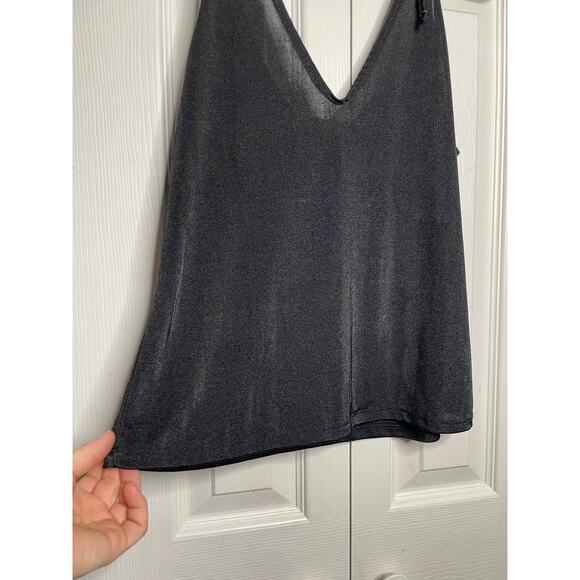 Intimately Free People Womens Black Silky Tank Top Size Large - Picture 3 of 9